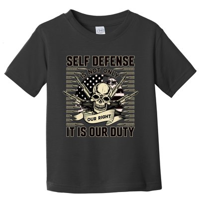 2nd Amendment Self Defense Toddler T-Shirt