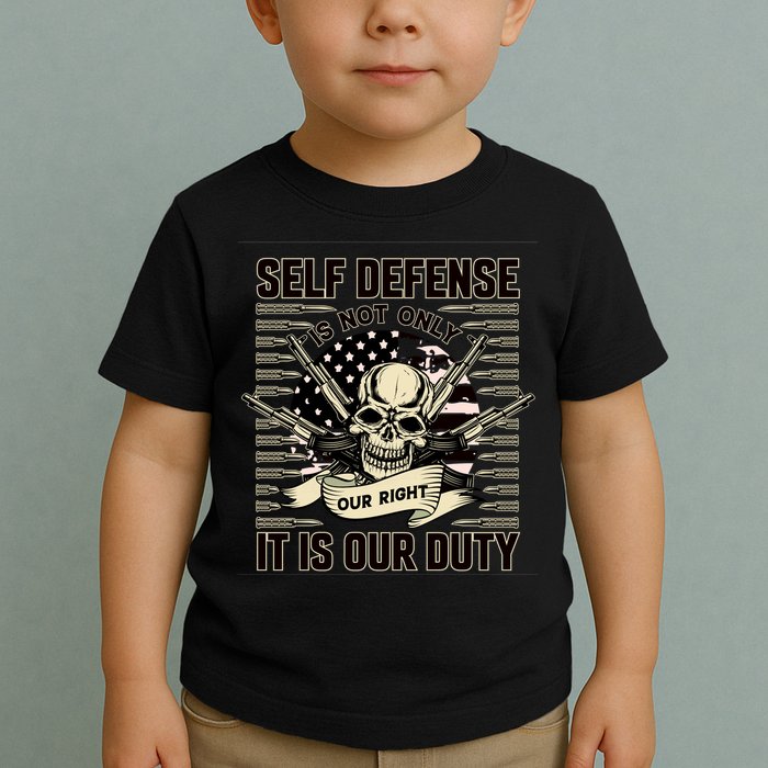 2nd Amendment Self Defense Toddler T-Shirt
