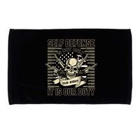 2nd Amendment Self Defense Microfiber Hand Towel