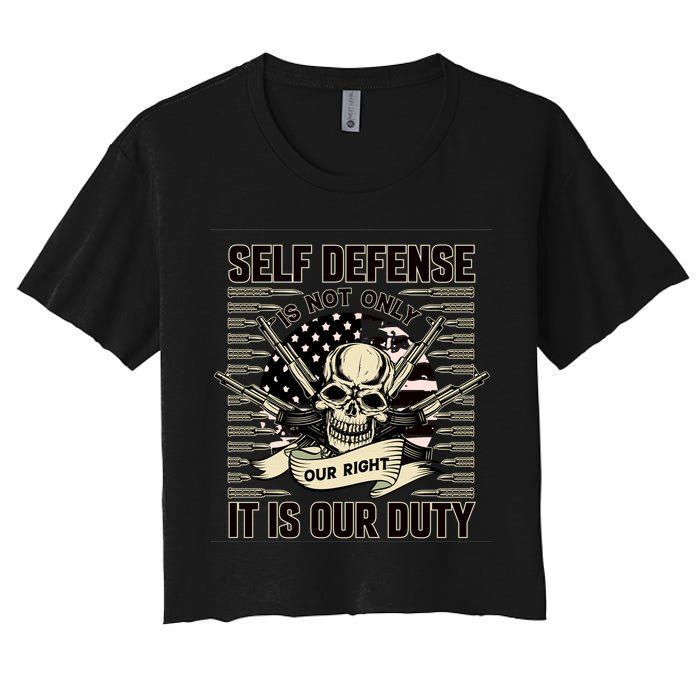 2nd Amendment Self Defense Crop Top