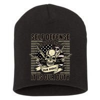 2nd Amendment Self Defense Short Acrylic Beanie