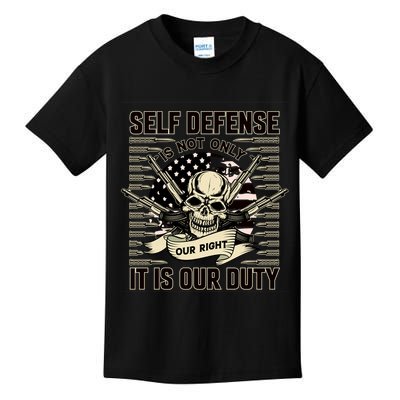 2nd Amendment Self Defense Kids T-Shirt