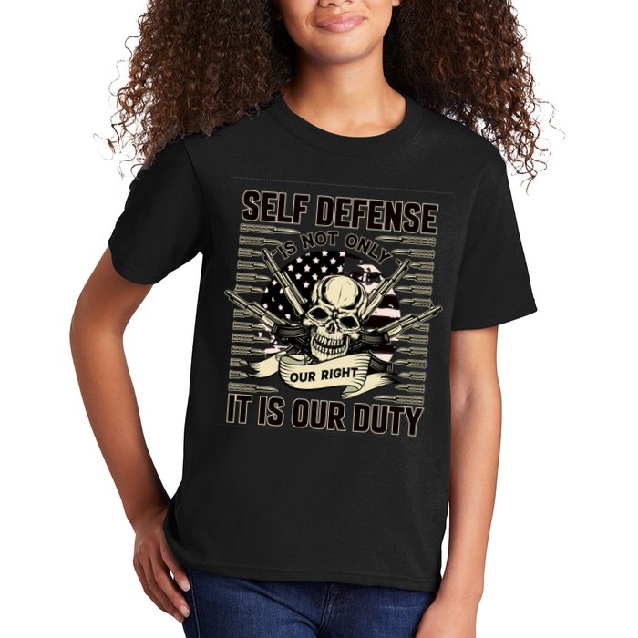 2nd Amendment Self Defense Kids T-Shirt