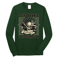 2nd Amendment Self Defense Long Sleeve Shirt
