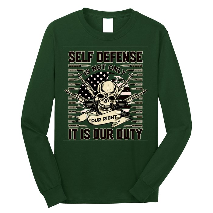 2nd Amendment Self Defense Long Sleeve Shirt