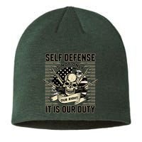 2nd Amendment Self Defense Sustainable Beanie