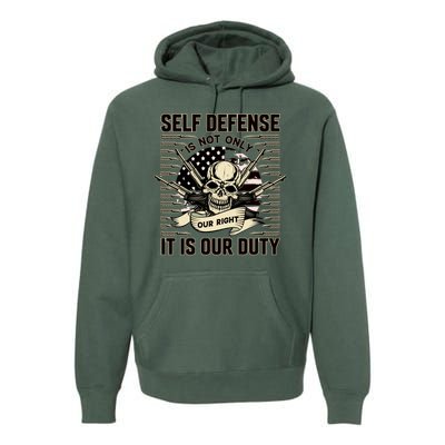 2nd Amendment Self Defense Premium Hoodie