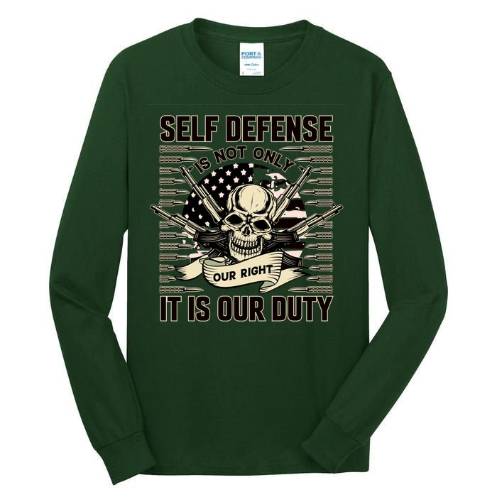 2nd Amendment Self Defense Tall Long Sleeve T-Shirt