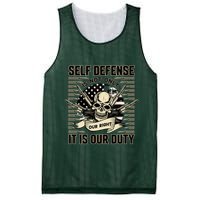 2nd Amendment Self Defense Mesh Reversible Basketball Jersey Tank