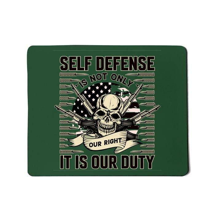 2nd Amendment Self Defense Mousepad