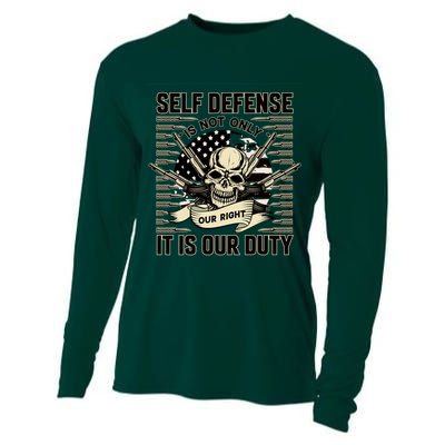 2nd Amendment Self Defense Cooling Performance Long Sleeve Crew