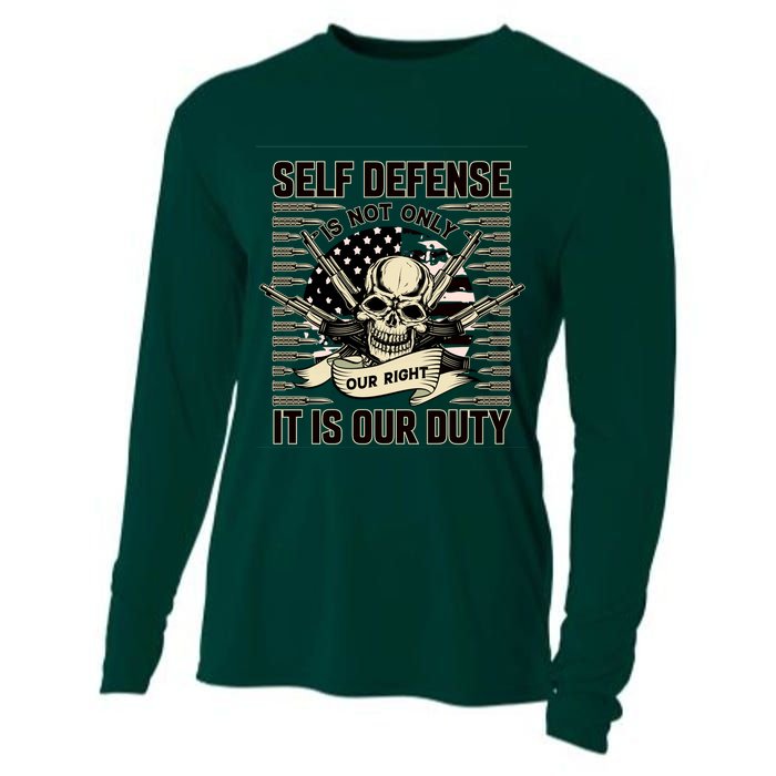 2nd Amendment Self Defense Cooling Performance Long Sleeve Crew