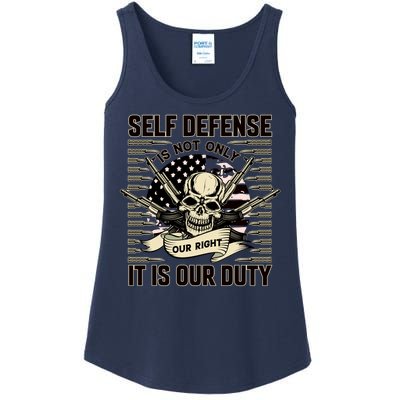 2nd Amendment Self Defense Ladies Essential Tank