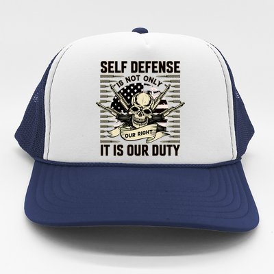 2nd Amendment Self Defense Trucker Hat