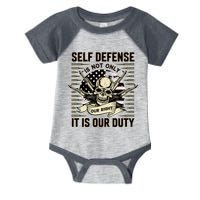 2nd Amendment Self Defense Infant Baby Jersey Bodysuit