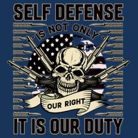 2nd Amendment Self Defense Infant Baby Jersey Bodysuit