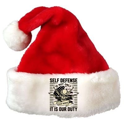 2nd Amendment Self Defense Premium Christmas Santa Hat