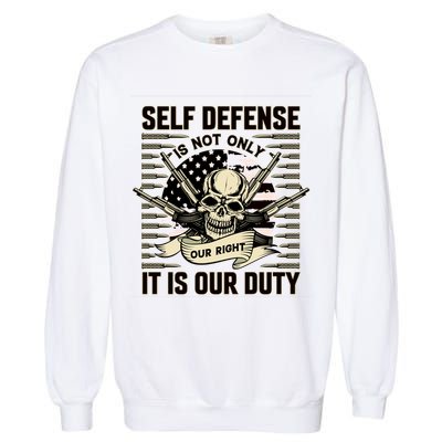 2nd Amendment Self Defense Garment-Dyed Sweatshirt