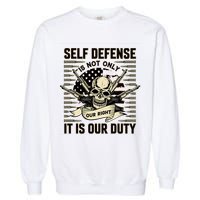 2nd Amendment Self Defense Garment-Dyed Sweatshirt