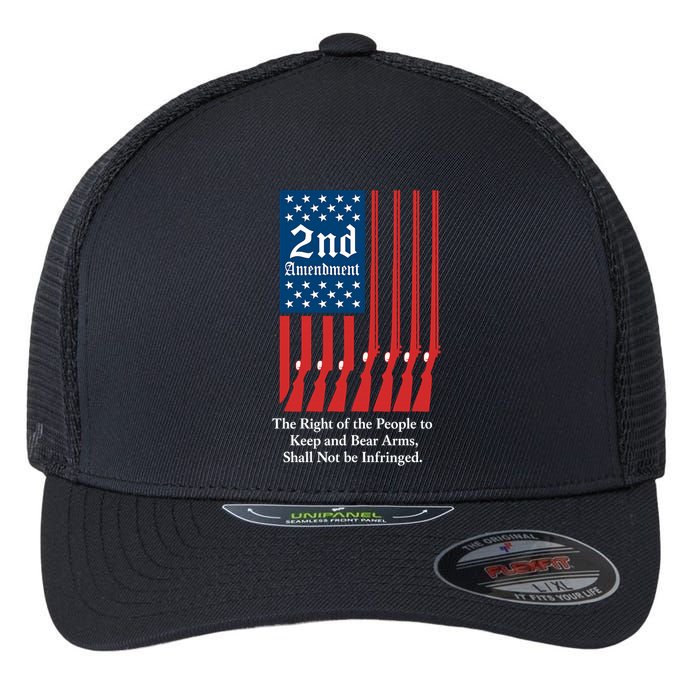 2nd Amendment Script Flexfit Unipanel Trucker Cap