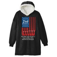 2nd Amendment Script Hooded Wearable Blanket