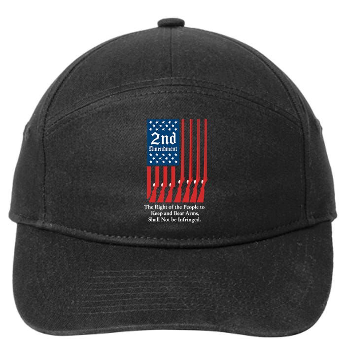 2nd Amendment Script 7-Panel Snapback Hat