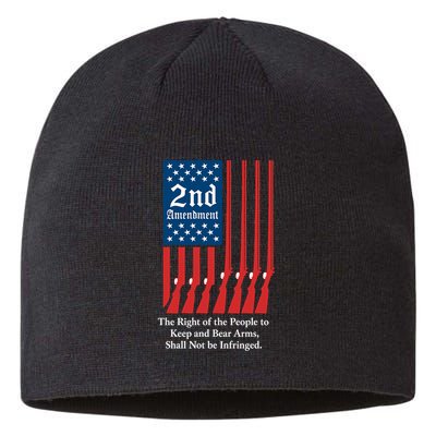 2nd Amendment Script Sustainable Beanie