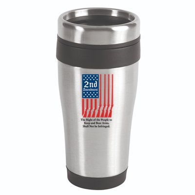 2nd Amendment Script 16oz Travel Tumbler