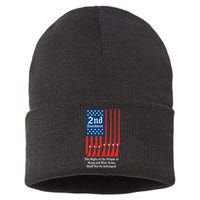 2nd Amendment Script Sustainable Knit Beanie