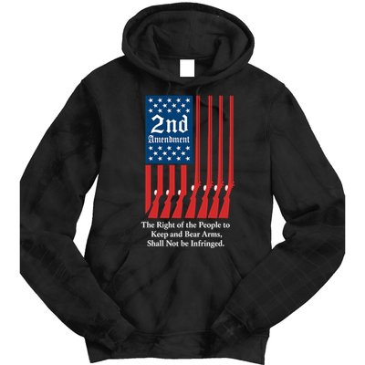 2nd Amendment Script Tie Dye Hoodie