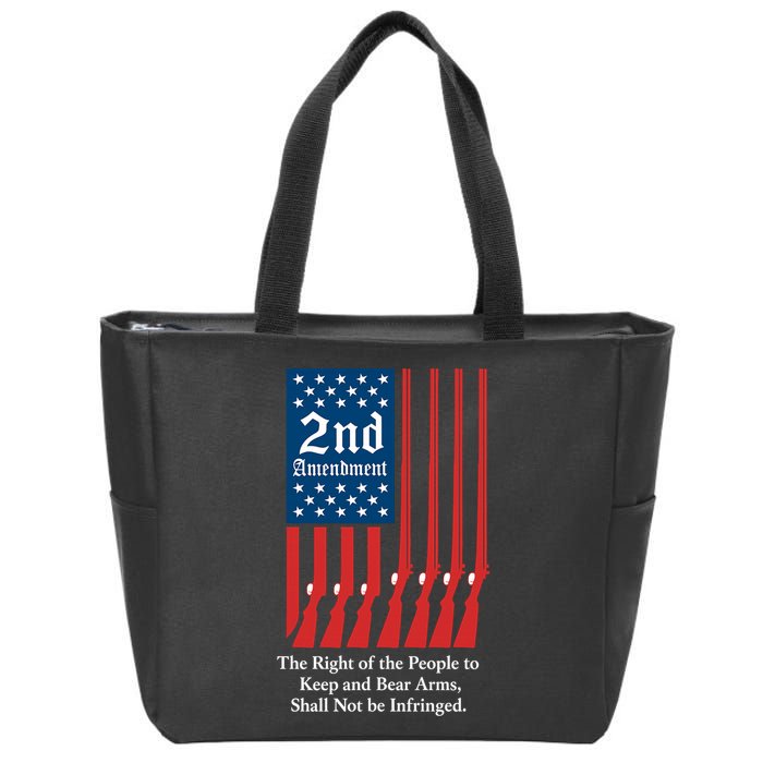 2nd Amendment Script Zip Tote Bag