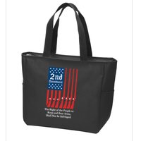 2nd Amendment Script Zip Tote Bag