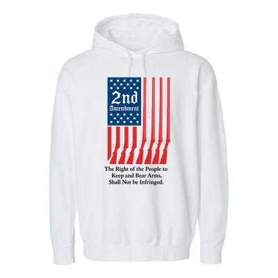 2nd Amendment Script Garment-Dyed Fleece Hoodie