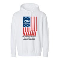 2nd Amendment Script Garment-Dyed Fleece Hoodie