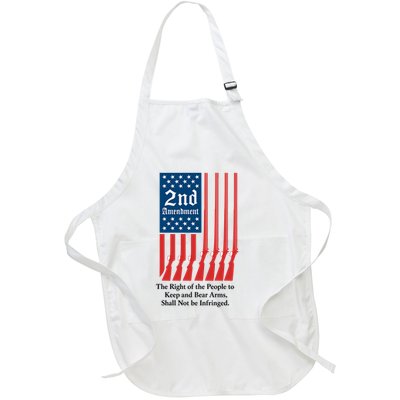 2nd Amendment Script Full-Length Apron With Pockets