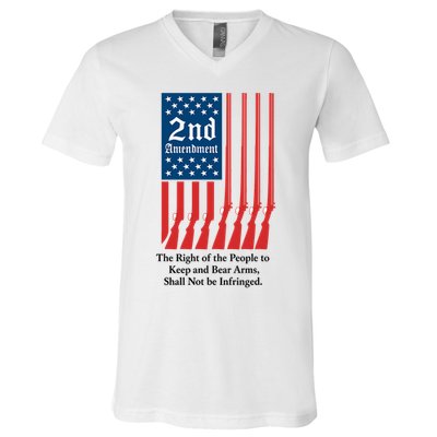 2nd Amendment Script V-Neck T-Shirt