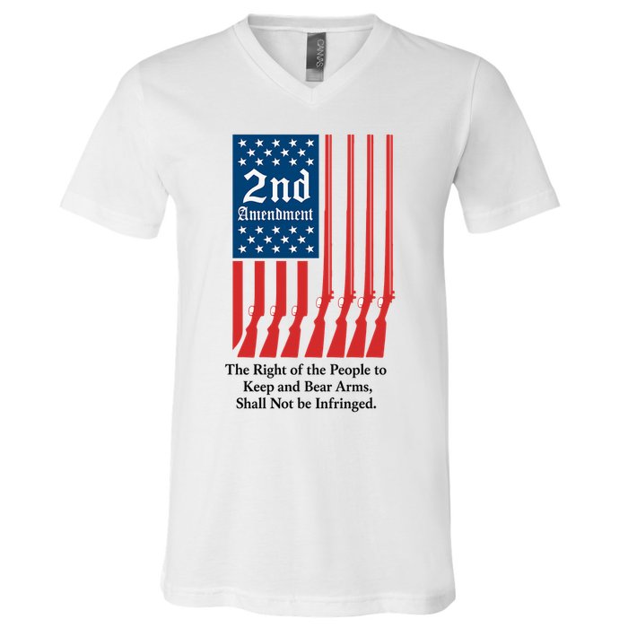 2nd Amendment Script V-Neck T-Shirt