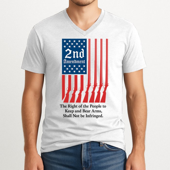 2nd Amendment Script V-Neck T-Shirt