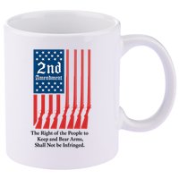 2nd Amendment Script 11oz C Handle Ceramic Mug