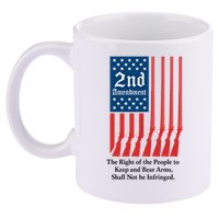 2nd Amendment Script 11oz C Handle Ceramic Mug