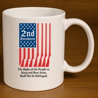 2nd Amendment Script 11oz C Handle Ceramic Mug