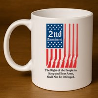 2nd Amendment Script 11oz C Handle Ceramic Mug