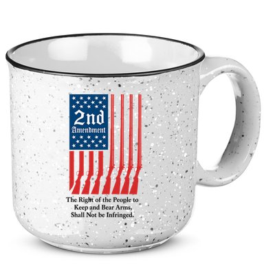 2nd Amendment Script 15oz Campfire Ceramic Mug