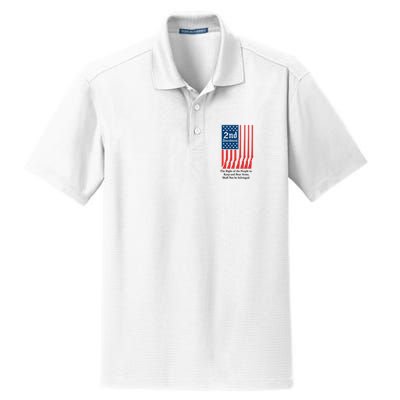 2nd Amendment Script Dry Zone Grid Polo