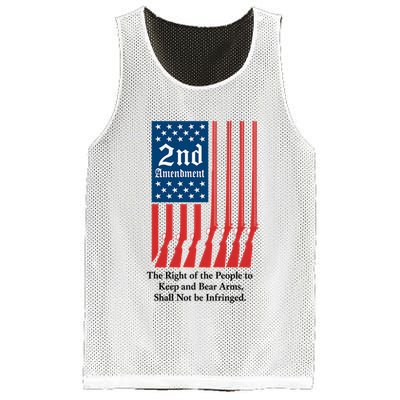 2nd Amendment Script Mesh Reversible Basketball Jersey Tank