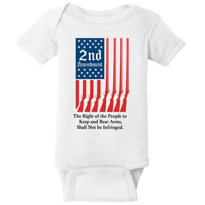 2nd Amendment Script Baby Bodysuit
