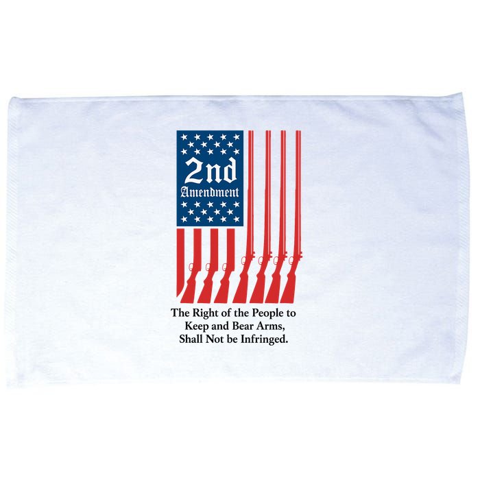 2nd Amendment Script Microfiber Hand Towel