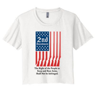 2nd Amendment Script Crop Top