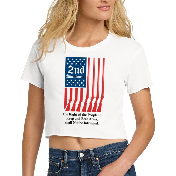 2nd Amendment Script Crop Top
