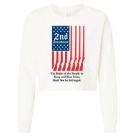 2nd Amendment Script Cropped Pullover Crew